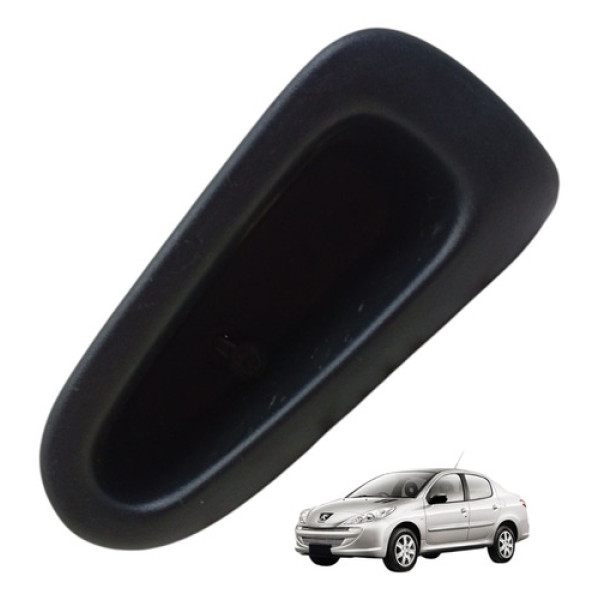 Puxador Moldura Interno Porta Traseira Direita Peugeot 207 Preto