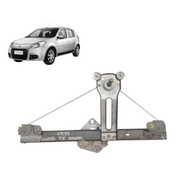 Maquina Manual Vidro Traseiro Esquerdo Sandero 2007 A 2013