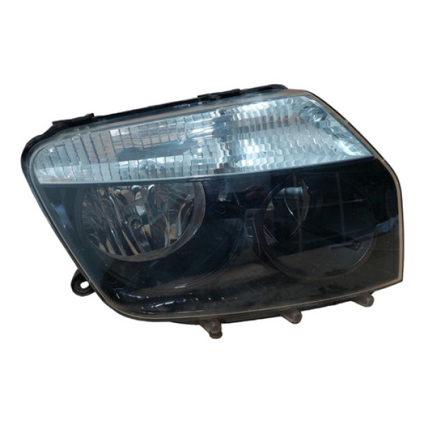 Farol Lado Direito Renault Duster Oroch 2012 Á 2015 Preto  Direito