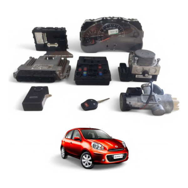 Kit Módulo Injeção Nissn March 1.6 16v Flex 2013 0261s08066