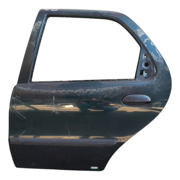 Porta Traseira Esquerda Fiat Palio Siena 1996 A 2003 Traseira Esquerdo Preto