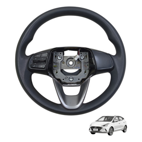 Volante Direção C/comando Hb20 2020 2021 2022 Preto