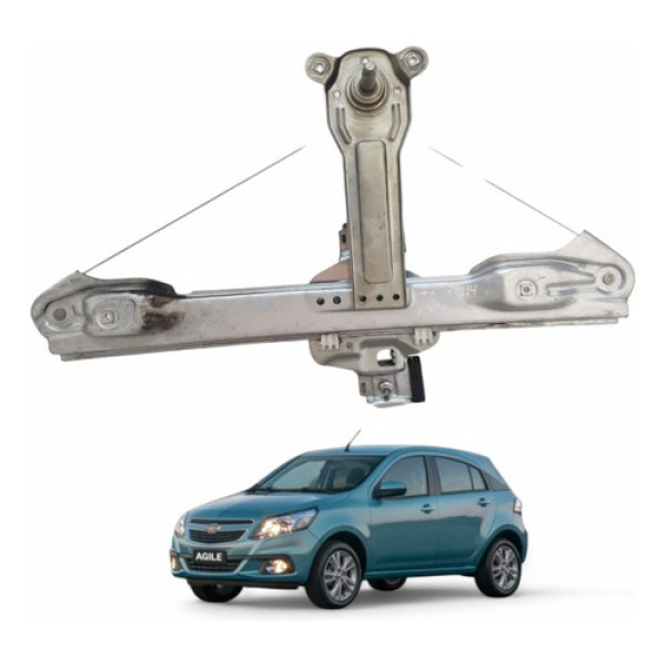 Maquina Vidro Manual Traseiro Direito Agile 2009 A 2016