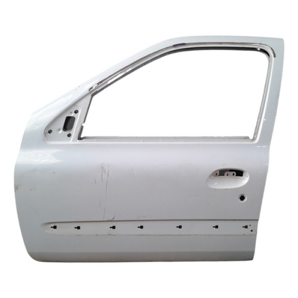Porta Dianteira Esquerda Renault Clio 2003 C/detalhe Dianteira Esquerdo Branco