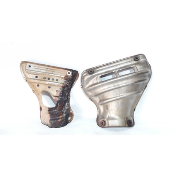 Par Defletor Calor Tubagem Escape Corolla 3/8 