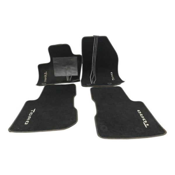 Tapete Interno Fiat Toro 2016 2017 2018 2019 2020 2021 Preto