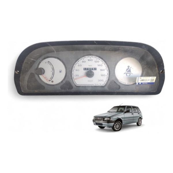 Painel Velocímetro Uno Mille 2004 A 2011 606224001 Branco