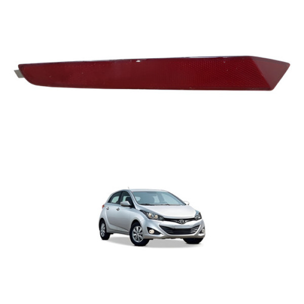 Refletor Esquerdo Parachoque Traseiro Hb20 2016/19 Original Vermelho