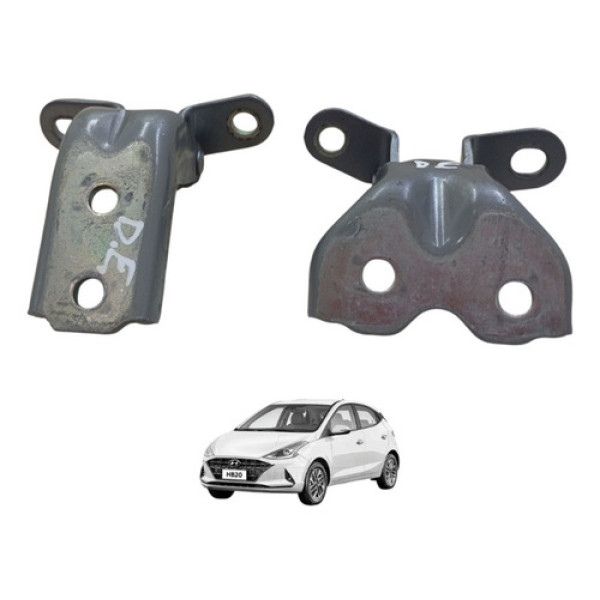 Par Dobradiça Porta Dianteira Esquerda Hb20 2020 A 2022