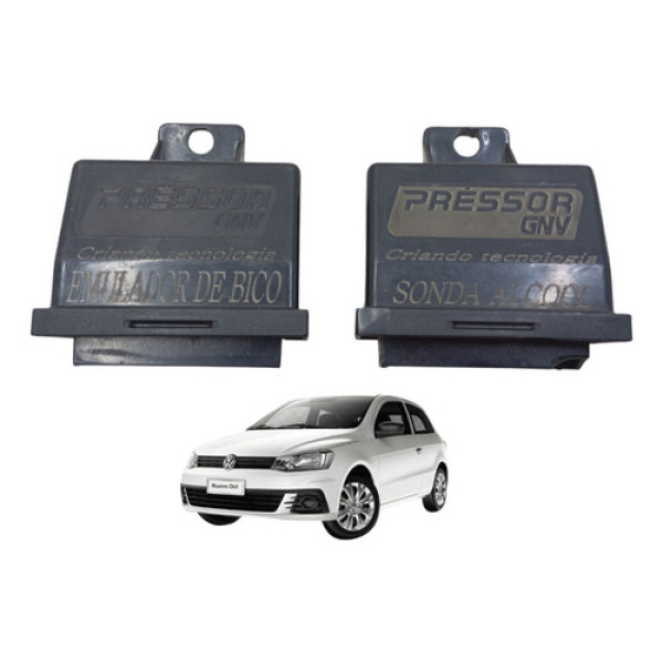 Par Módulos Gnv Sonda Alcool Emulador De Bico Universal 