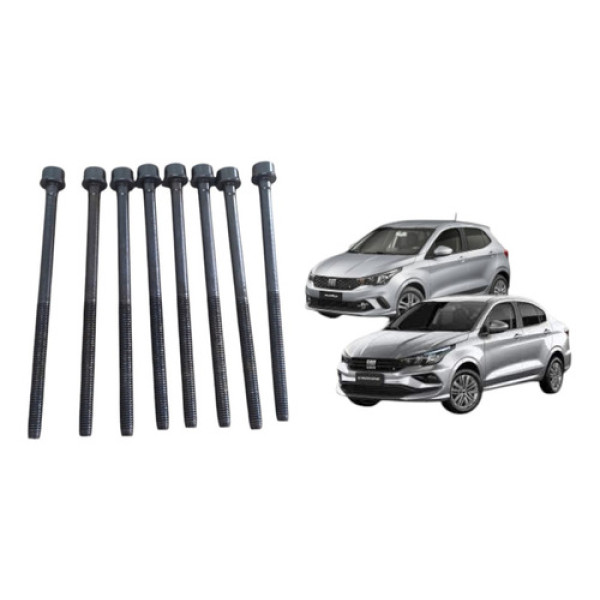 Kit Parafuso Cabeçote Fiat Argo Mobi Uno Cronos 1.0 3cc 