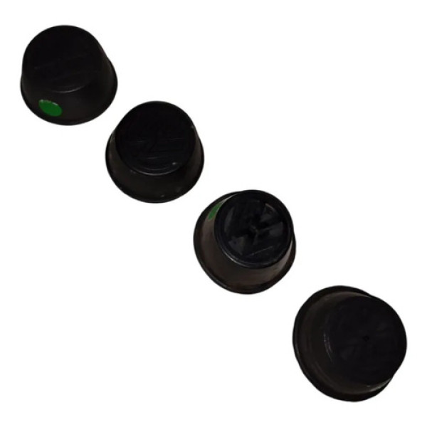 Kit Calota Roda Brasília Kombi Fusca Gol Passat Zba601171 Preto