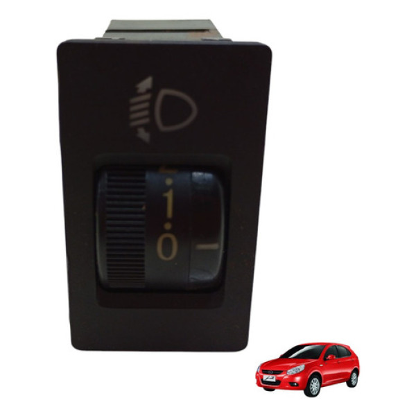 Botão Regulador Altura Farol Jac J3 2010 11 12 2013 Original