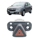 Botão Pisca Alerta  Cobalt Cruze 2013 A 2020 Preto