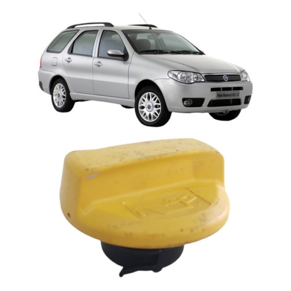 Tampa Óleo Motor Palio Wekkend 1.8 2004  Motor Gm 93396453 Amarelo