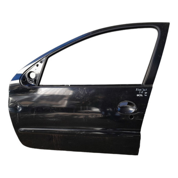 Porta Dianteira Esquerda Peugeot 206 207 Original  4 Portas Dianteira Esquerdo Preto