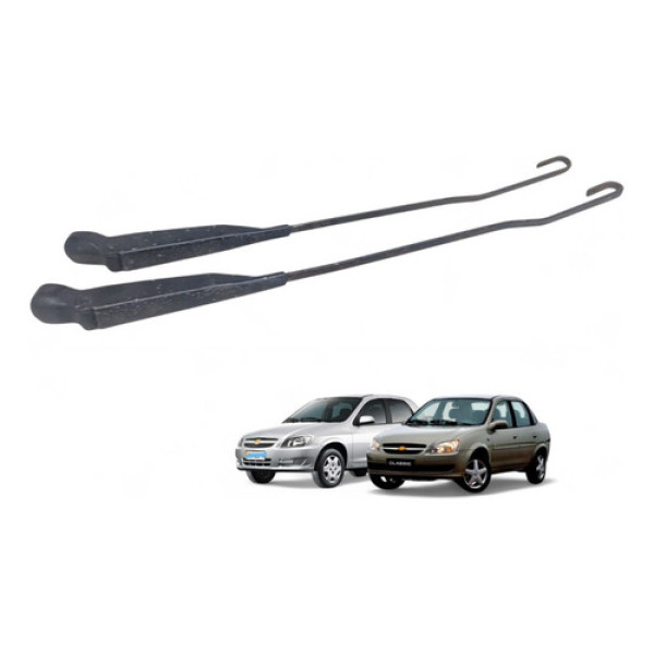 Par Braço Limpador Parabrisa Classic 1996 Ate 2010 Direito