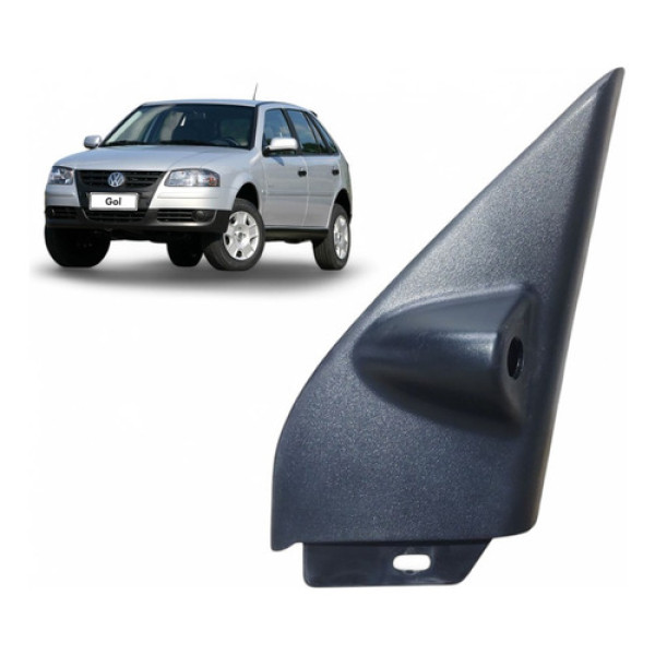 Moldura Int Retrovisor Direito Gol G4 2006 A 2012 373857506 Preto