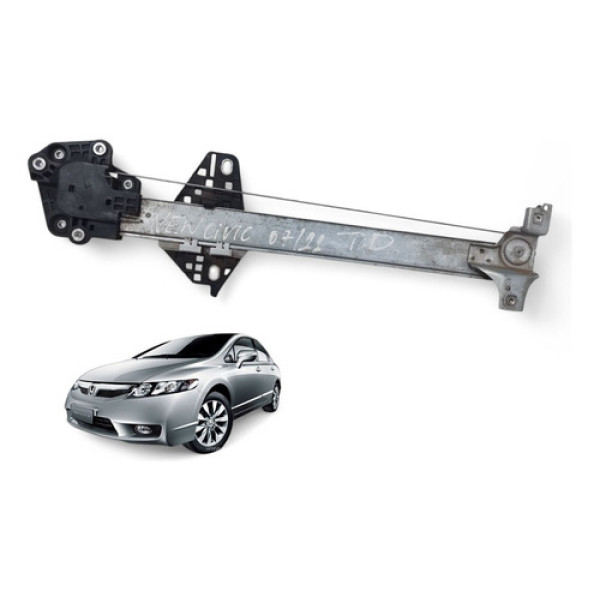 Máquina Vidro Elétrico Traseiro Direito New Civic 2007 A 11