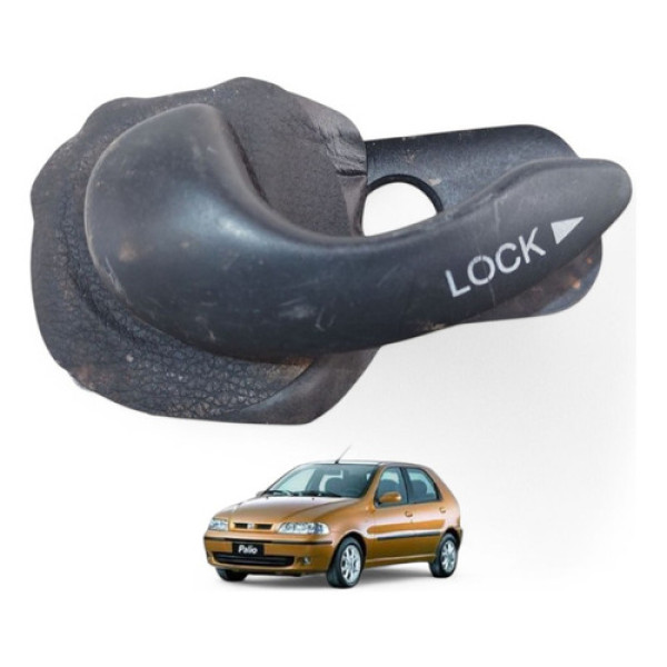 Maçaneta Int Traseira Direita Palio Siena 2000 A 2003 Preto Dianteira/traseira