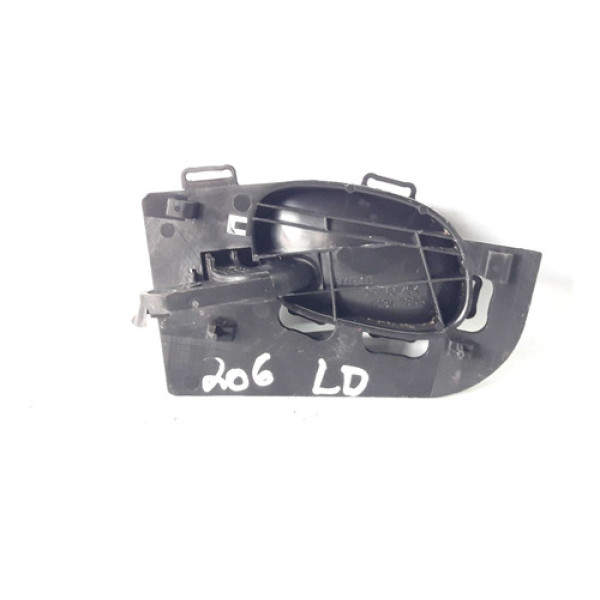 Maçaneta Interna Dianteira Direita Peugeot 206 98/10 Preto Dianteira