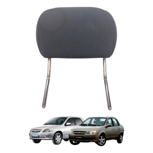 Apoio Encosto Cabeça Banco Traseiro Classic 1996 Ate 2016 Preto