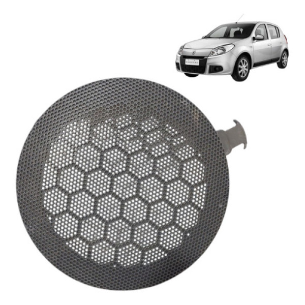 Tela Auto Falante Dianteiro Sandero 2007 Ate 2013 8200607861 Preto