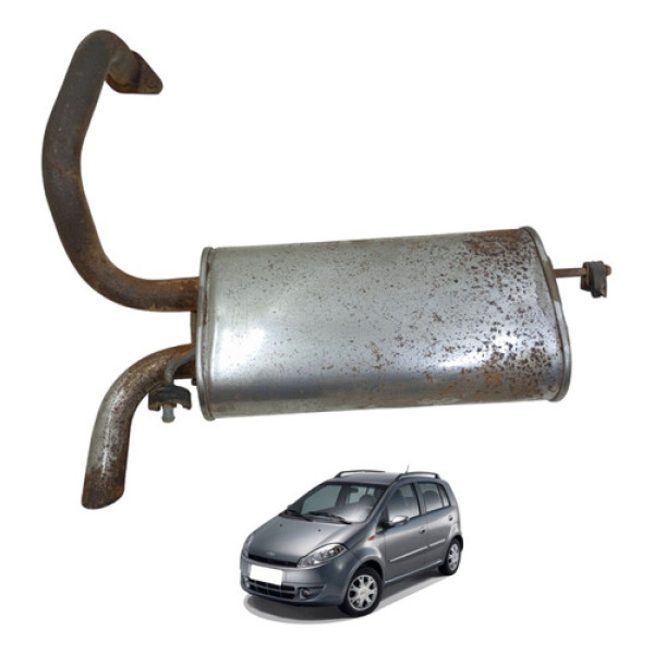 Escapamento Silencioso Traseiro Chery Face 2010 A 2014 