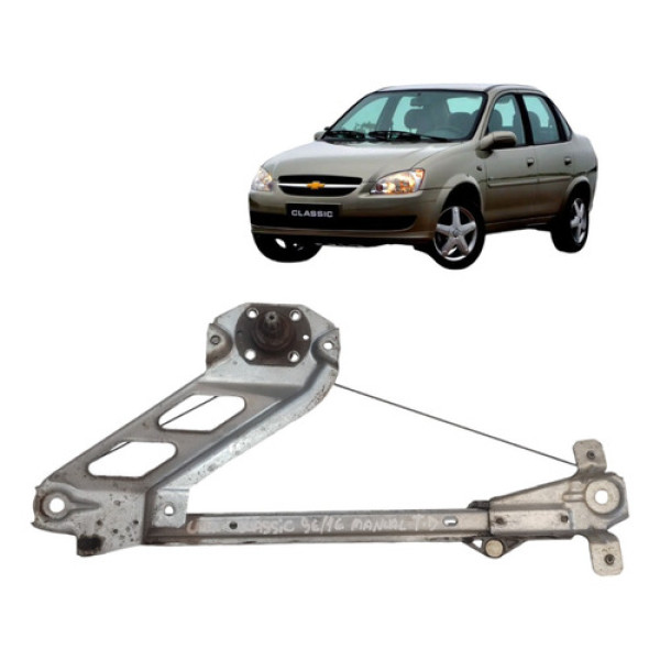 Maquina Vidro Manual Traseiro Direito Classic 1996 A 2016