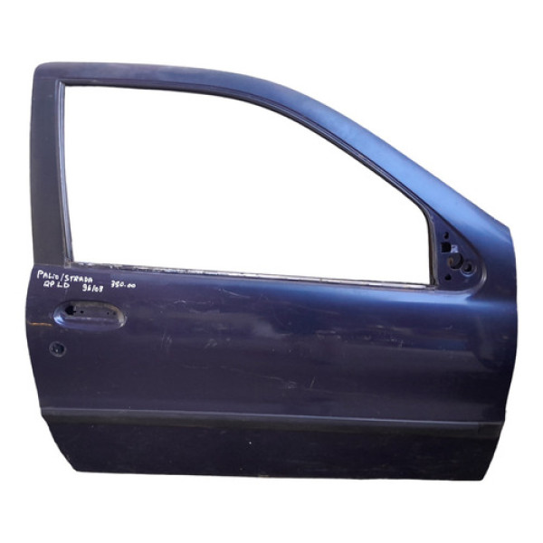 Porta Lado Direito Fiat Strada Palio 1996 A 2003 Filé - Dianteira - Direito - Azul