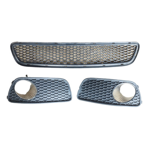 Grade Inferior Parachoque C Milha Palio 04/8 Celebration  Preto Plástico