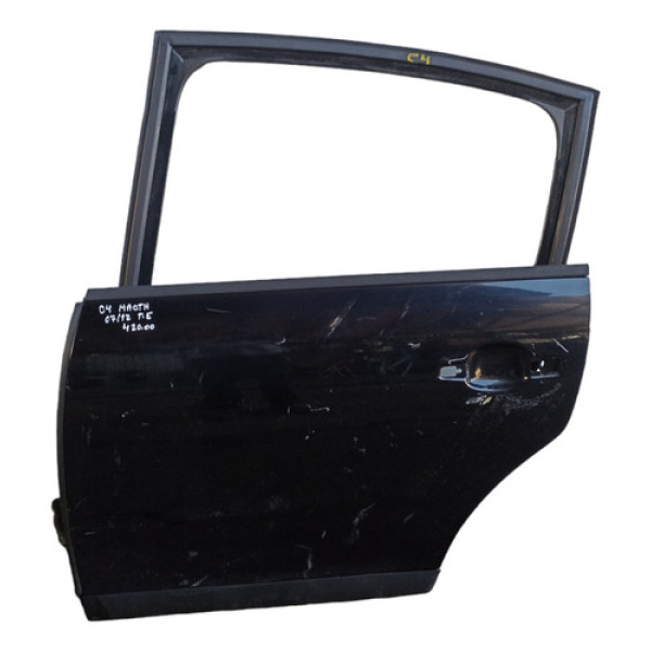 Porta Traseira Esquerda Citroen C4 Hacth 2007 A 2012  - Traseira - Esquerdo - Preto