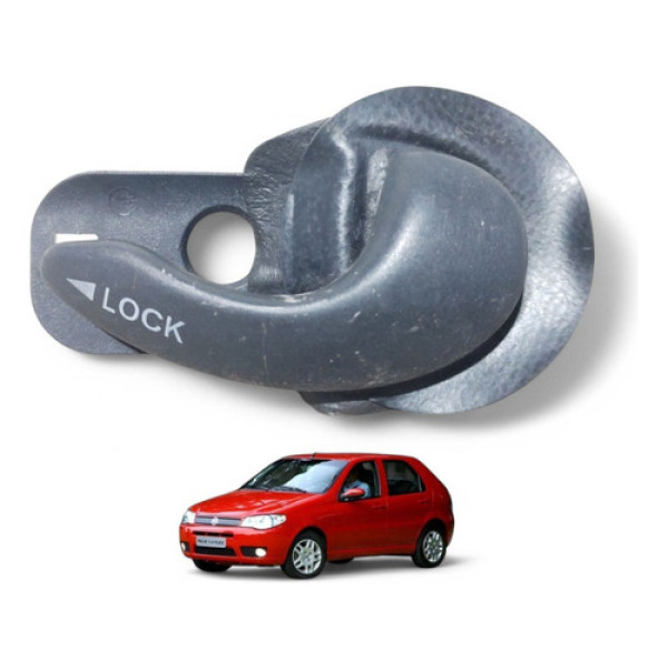 Macaneta Int Traseira Direita Palio Siena 2004 A 2008 Preto Dianteira/traseira