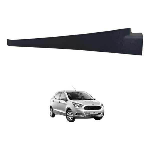 Moldura Ford Ka Painel Lateral Esq 2014 2015 2016 A 2021 Preto