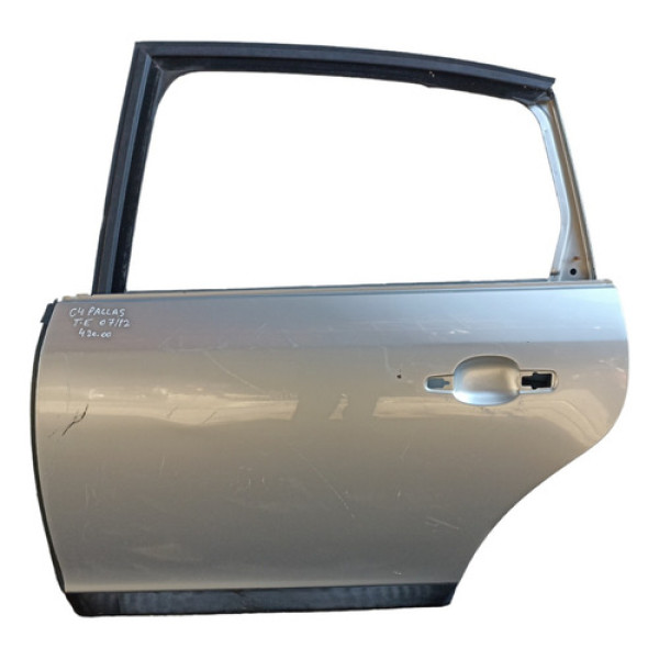Porta Traseira Esquerda Citroen C4 Pallas 2007 A 2012  Traseira Esquerdo Prata