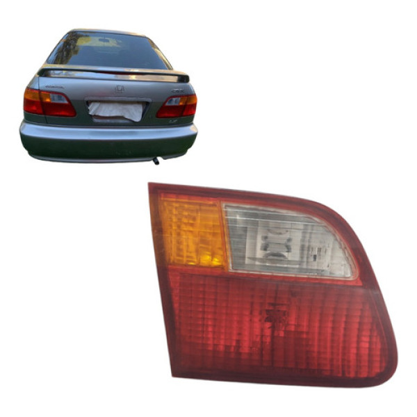 Lanterna Tampa Traseira Ld Esquerda Civic 1997 A 2000 R2243 Esquerdo Vermelho