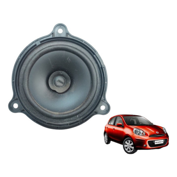 Autofalante  Porta Traseira Direita Nissan  March 2011 A 15 Preto