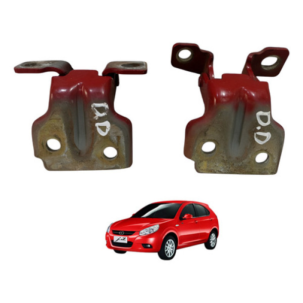 Par Dobradiça Porta Dianteira Direita Jac J3 2010/13 Origina