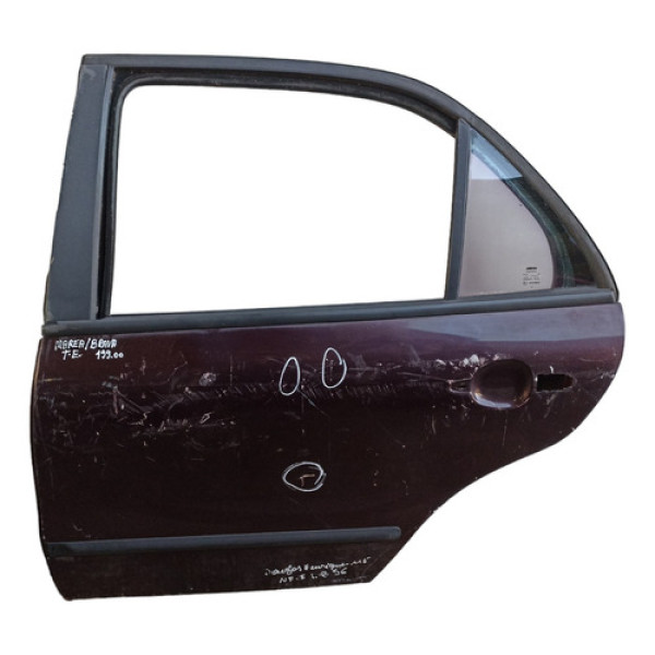 Porta Traseira Esquerda Fiat Marea Brava 1994 Traseira Esquerdo Vermelho