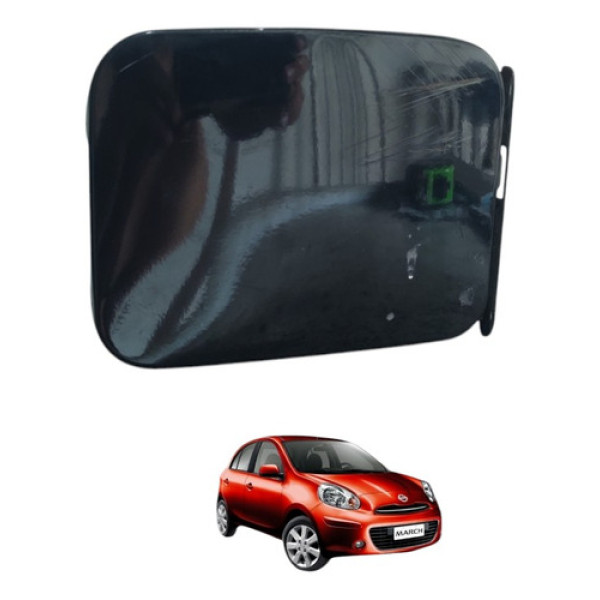 Portinhola Tampa Combustível Nissan March 2011 A 2015 Preto 2013