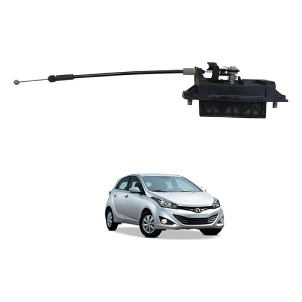 Maçaneta Tampa Tras Hb20 Hatch 2012 2013 2014 2015 A 2019 Preto Traseira