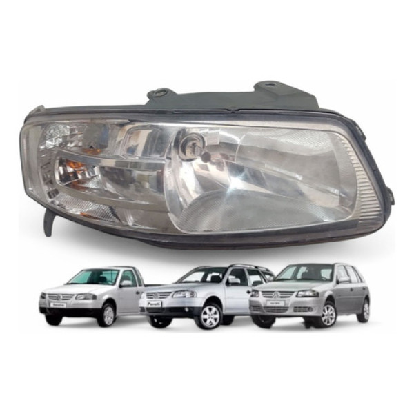 Farol Direito Paralelo Cromado Gol Saveiro Parati 2006 A 09  Direito/passageiro