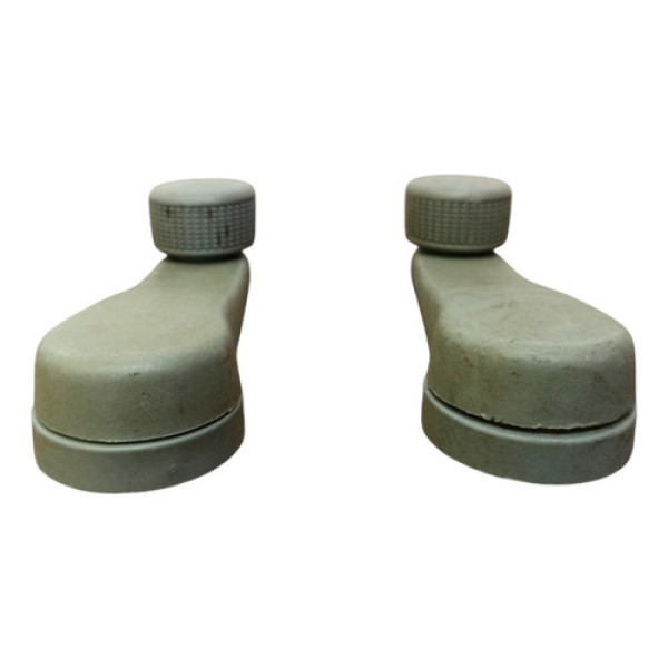 Par Manivela Vidro Gol Parati Saveiro G2 G3 Cinza  Cinza