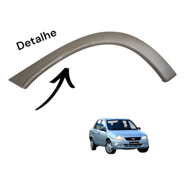Moldura Paralama Tras Cor Classic Direito 1996 1997 A 2010