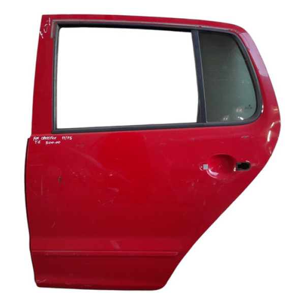 Porta Traseira Esquerda Volkswagen Fox Crossfox 11/15 - Traseira - Esquerda - Vermelho