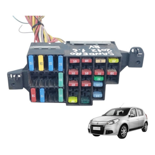 Caixa Fusiveis Sandero 1.6 8v 2012 7703297597