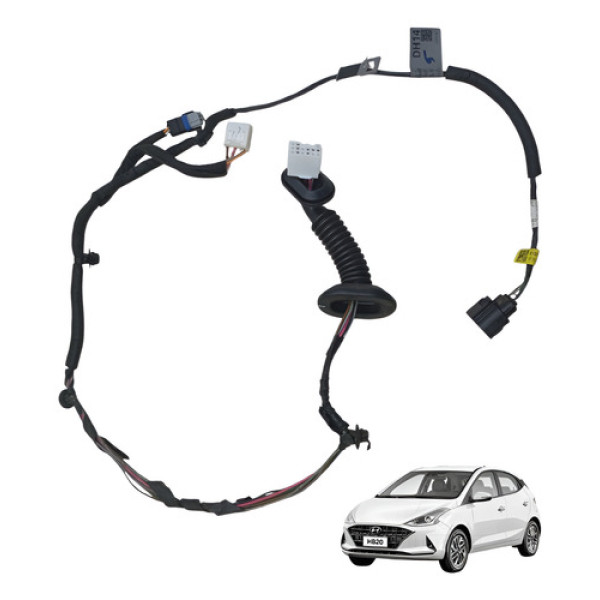 Chicote Porta Traseira Esquerda Hb20 2020 2021 2022 Original