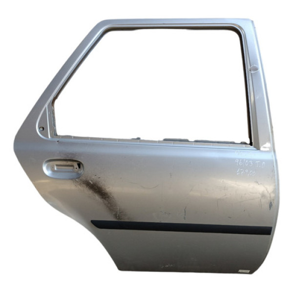 Porta Traseira Direta Ford Fiesta 1996 A 2003 Com Detalhe Traseira Direito Prata