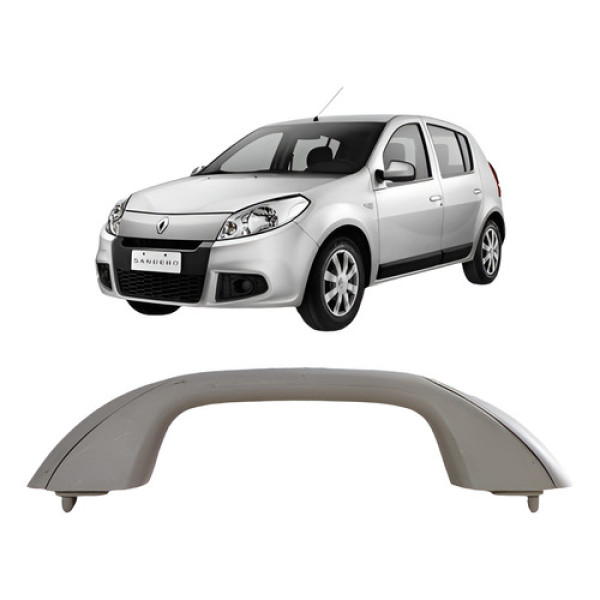 Alça Teto Pqp Renault Sandero 2007 A 2013 Bege