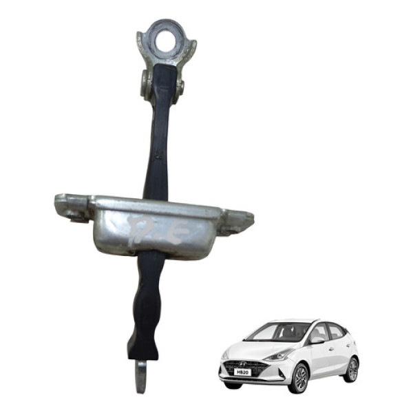 Limitador Porta Dianteiro Hb20 2020 A 2022 Ambos Lados Dianteira Ambos Preto E Prata